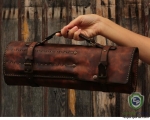 Leather Roll Bag, Knife Tool Case