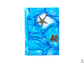 Blue Leather Handmade Notebook Starfish Design Journal Dairy Book