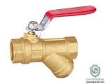 Filter ball valve