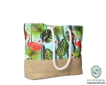 Floral beach bag