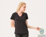 WS New Creation Woman Black Vneck Tshirt
