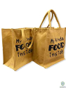 Eco Friendly multi-purpose Jute Bag with natural rope handle