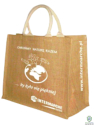 Eco Friendly Jute Bag, with white tape handle