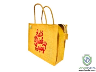 Eco Friendly Jute Bag, with natural handle