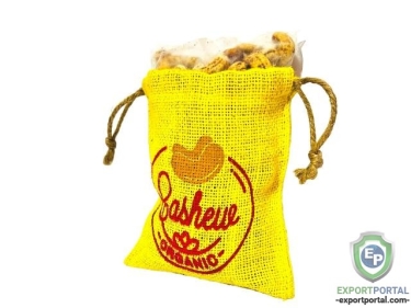 Eco Friendly Jute Pouch, with Draw Strings