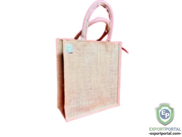 Eco Friendly Jute Bag, with rope handle, with its natural color