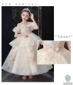 Customized Girls Wedding Dress Toddlder Baby Clothes