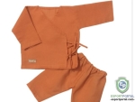 Kimono Style Set In Brown